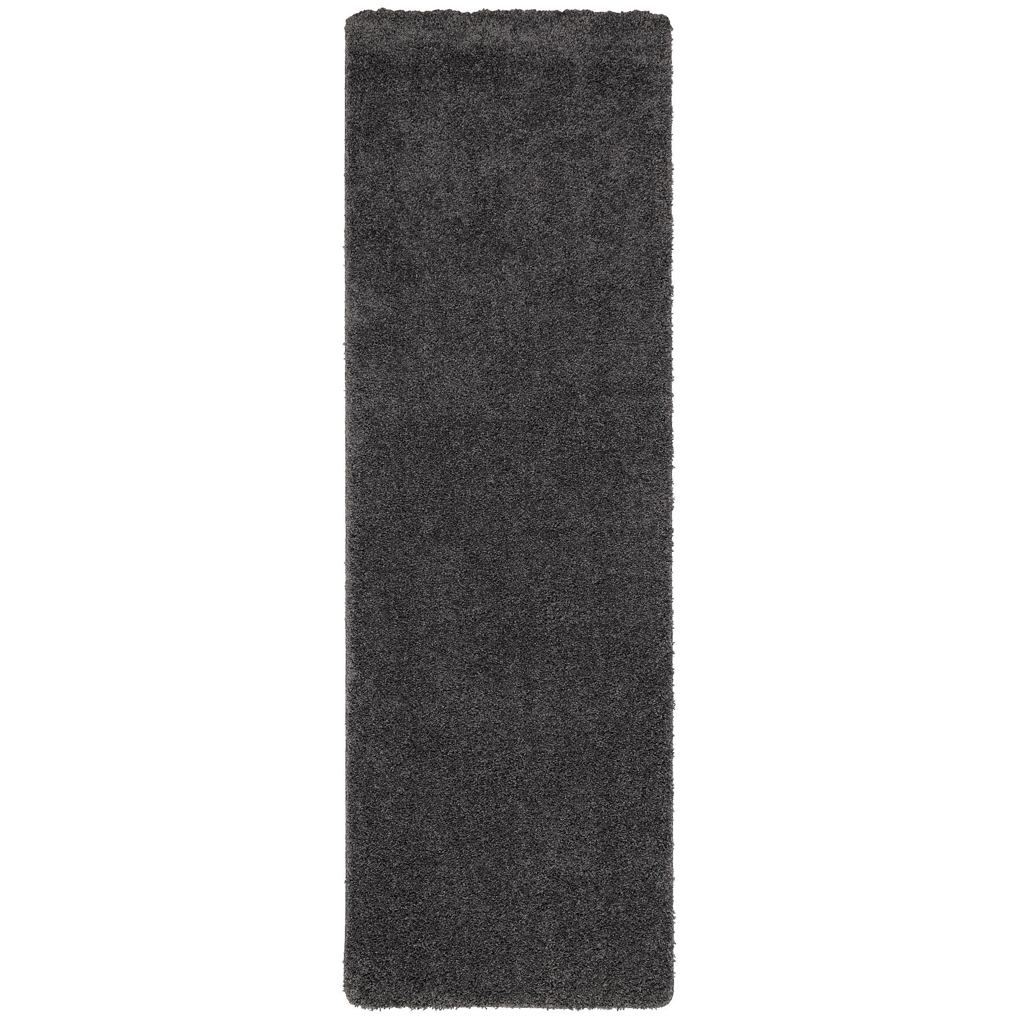 LUXUS HOCHFLOR LANGFLOR LÄUFER TEPPICH MILANO - Anthrazit, Textil (80/160cm) - Snapstyle
