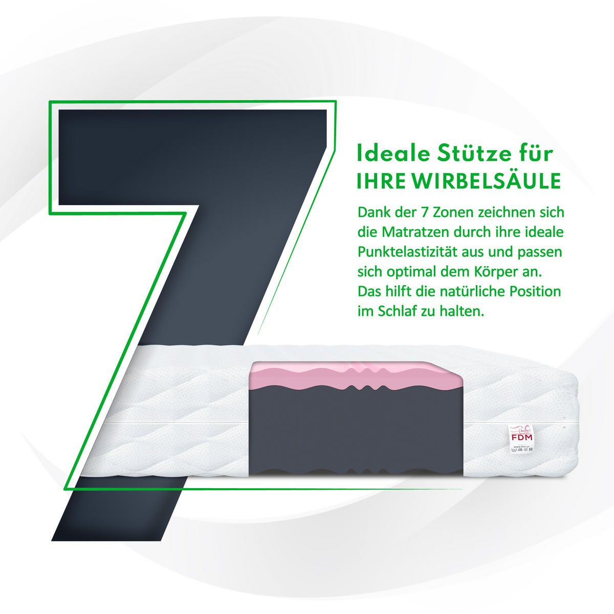 KALTSCHAUMMATRATZE Selectmax Plus H3 H4 29 cm - Weiß, Textil (120/200cm) - FDM