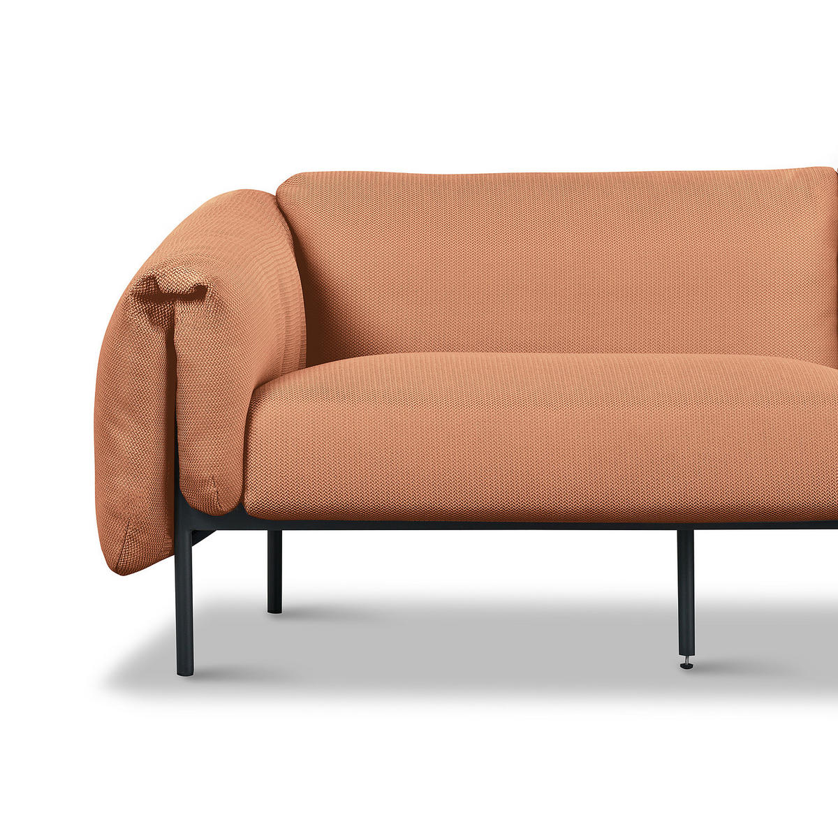 3-SITZER OUTDOOR-SOFA - Rosa, Textil/Metall (224/70/98cm) - home24