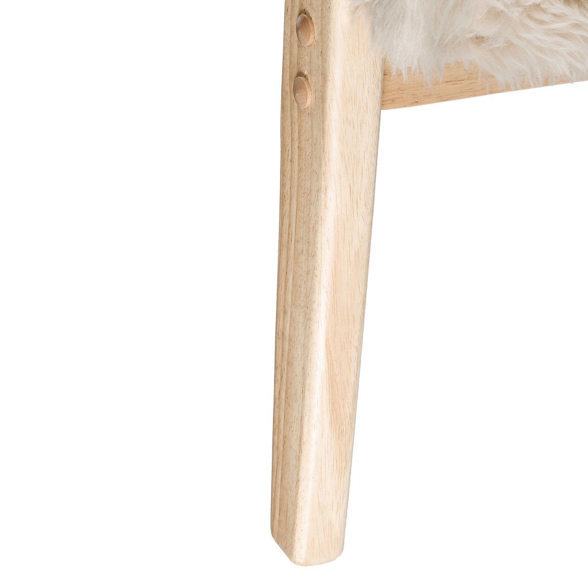 SESSEL Hellbeige Leknes - Beige/Braun, Kunststoff (66/79/74cm) - Beliani