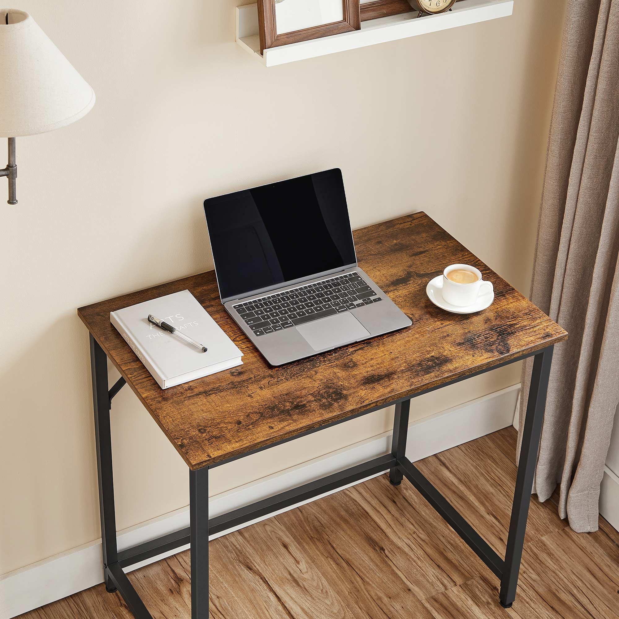 SCHREIBTISCH COMPUTERTISCH - Braun, Holzwerkstoff (80/50/75cm) - Hansiro