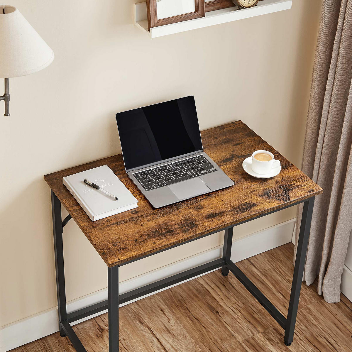 SCHREIBTISCH COMPUTERTISCH - Braun, Holzwerkstoff (80/50/75cm) - Hansiro