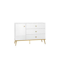 SIDEBOARD GOLDIN Weiß 120x40x85 cm - Weiß, Holzwerkstoff (120/85/40cm) - FURNLUX