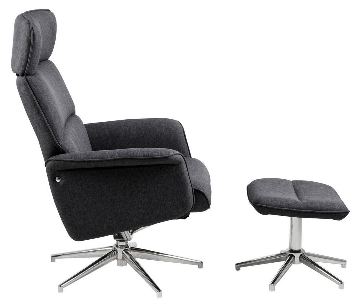 SESSEL dunkelgrau - Grau, Holzwerkstoff (74/110/111cm) - ebuy24