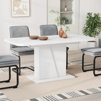 ESSTISCH Fenaro Weiß 120 x 80 cm ausziehbar - Weiß, Holzwerkstoff (80/120/77.3cm) - Vicco