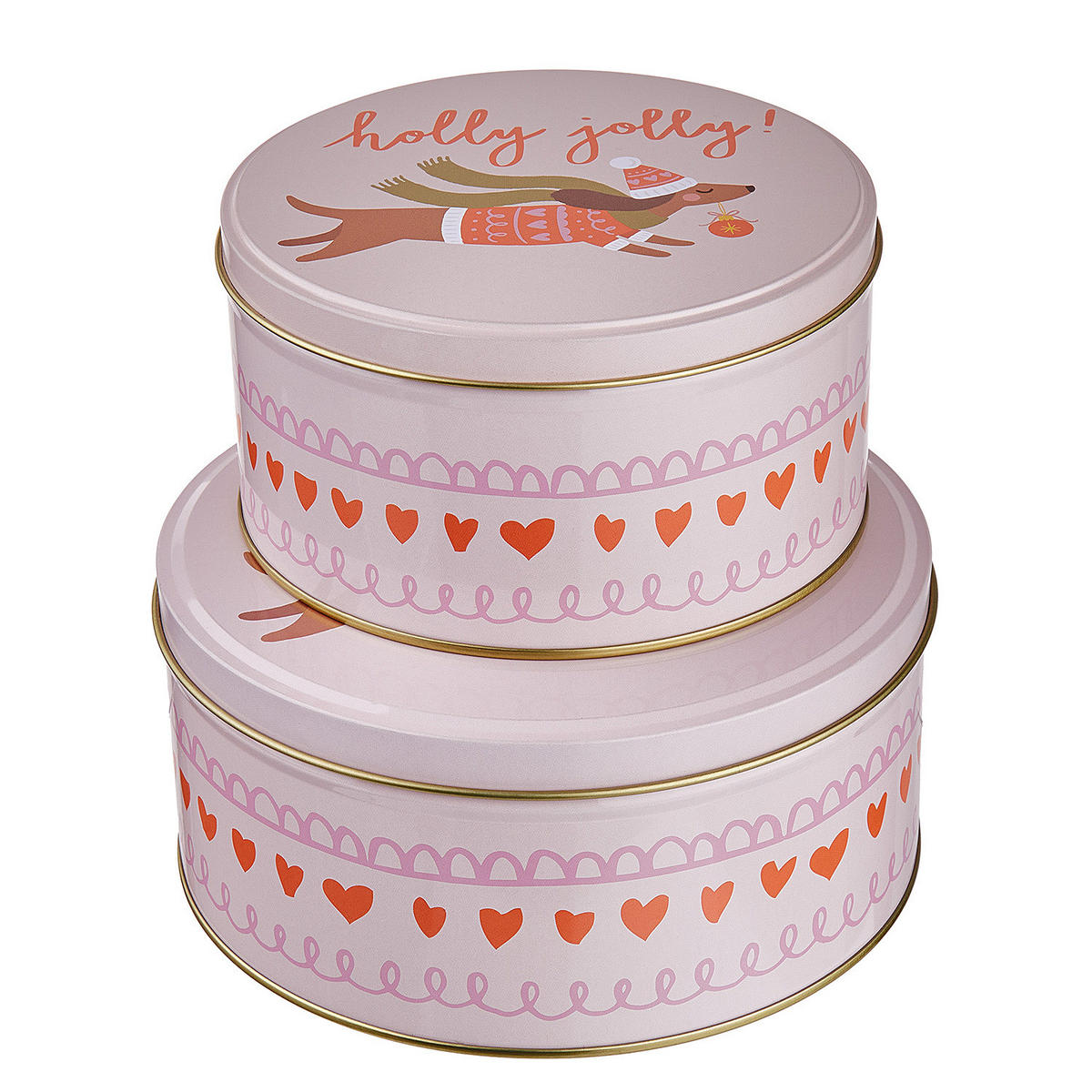 KEKSDOSE Cookie Jar - Rosa, Metall (17/8/17cm) - Butlers