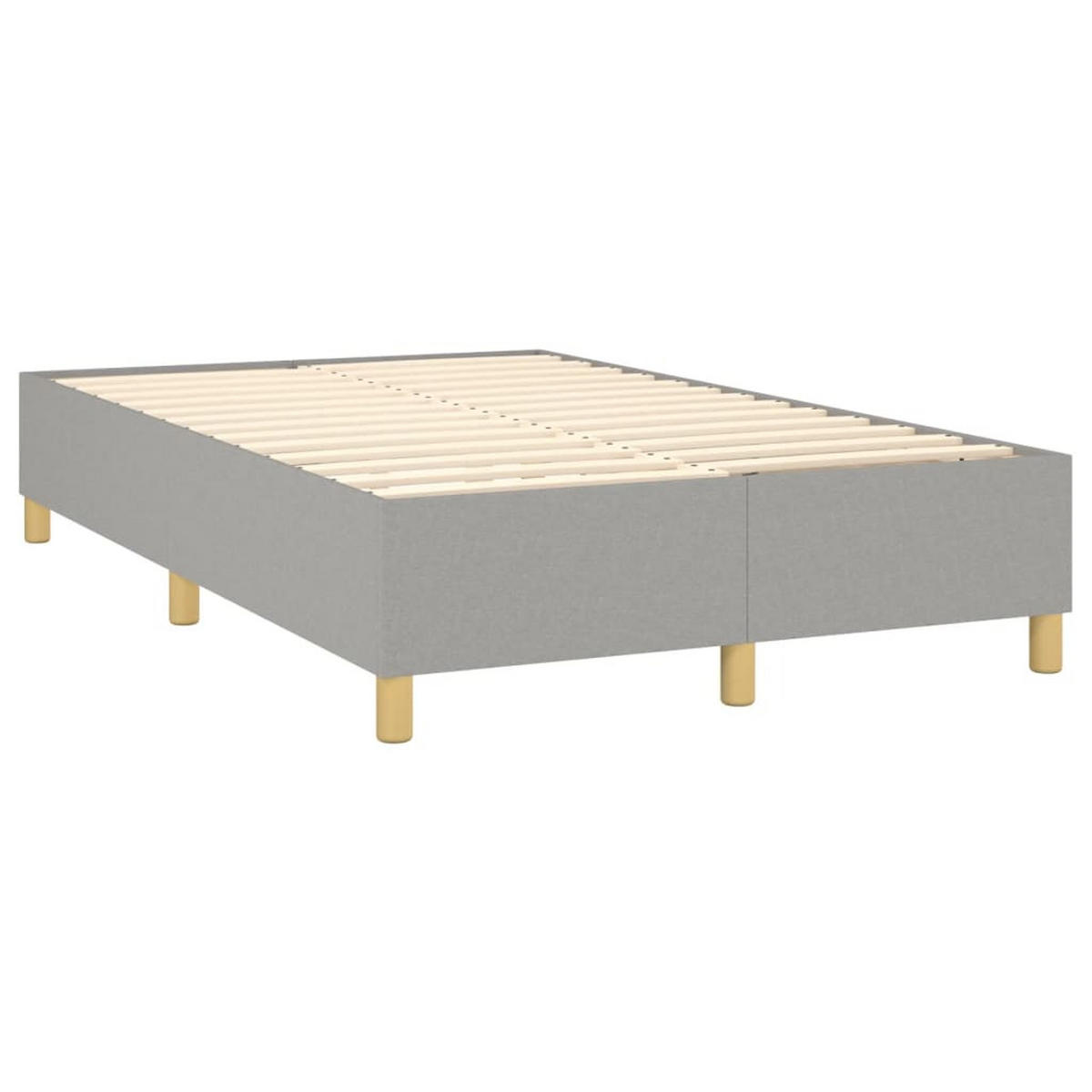 POLSTERBETT Raber 120/203 cm - Hellgrau, Holzwerkstoff (120/200cm) - Nettlife