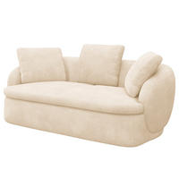 2,5-SITZER SOFA - Beige, Textil (186/74/102cm) - home24