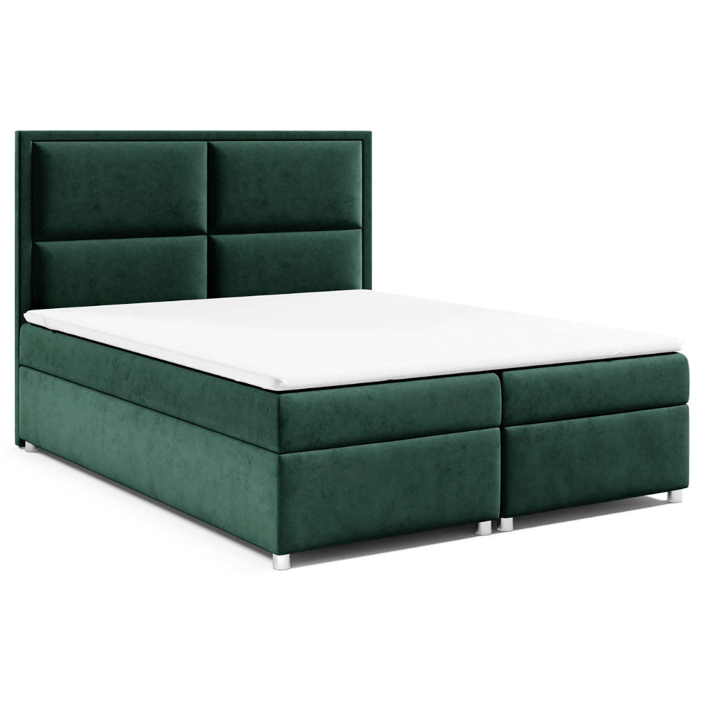 BOXBETT mit Bettkasten Trinity K-11 Bonellfederkern - Grün, Holz/Holzwerkstoff (140/200cm) - Best For Home