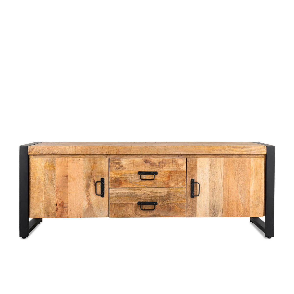 TV Board Britt Mangoholz 150 cm / 45 cm Natur - Naturfarben, Holz (150/55/45cm) - Villa Möbel