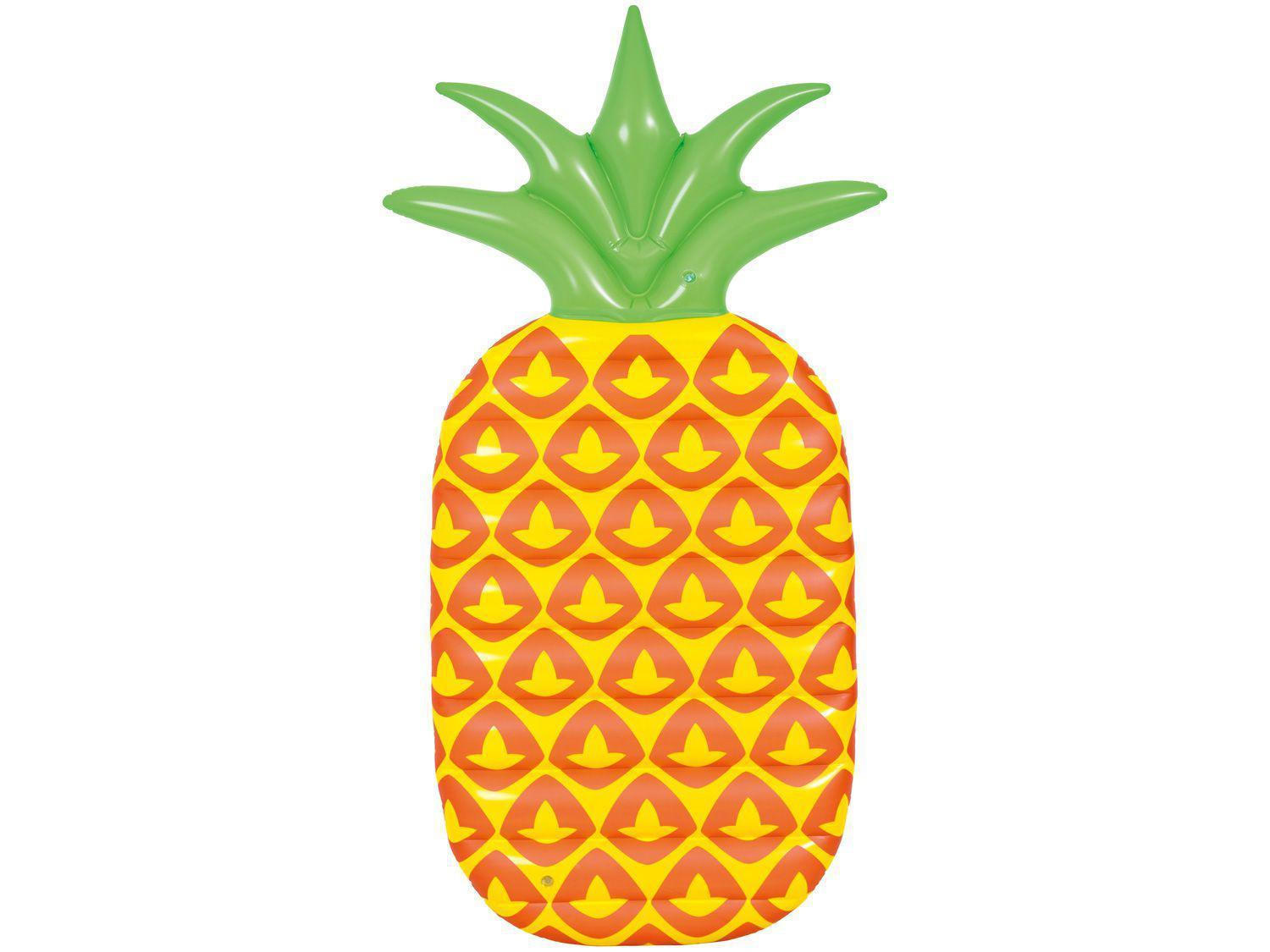 LUFTMATRATZE Wasserliege Ananas, 185x85 cm - Gelb, Kunststoff (85/185cm) - Avenli