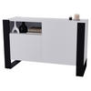 KOMMODE Karo 120/75/43.6 - Schwarz/Weiß, Holzwerkstoff (120/75/43.6cm) - RAUMHIRSCH FURNITURE