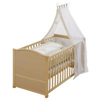 BABYBETT Liebhabär 70 x 140 cm inkl. Textilien - Naturfarben, Holzwerkstoff (70/140cm) - Roba