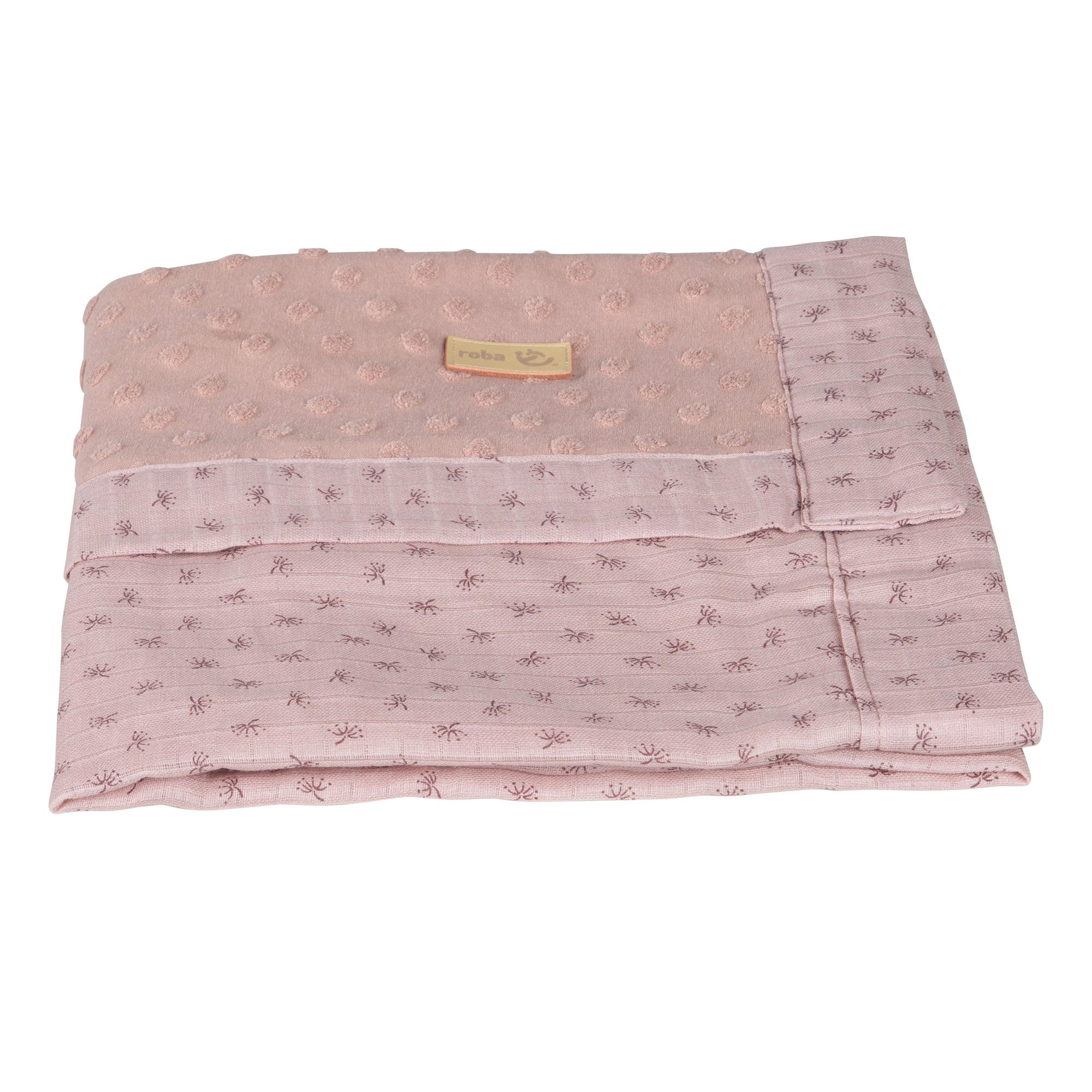 BABYDECKE 80 x 80 cm Lil Planet rosa - Altrosa, Textil (80/80cm) - Roba