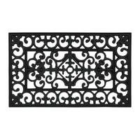 FUßMATTE - Schwarz, Kunststoff (75/45cm) - Relaxdays