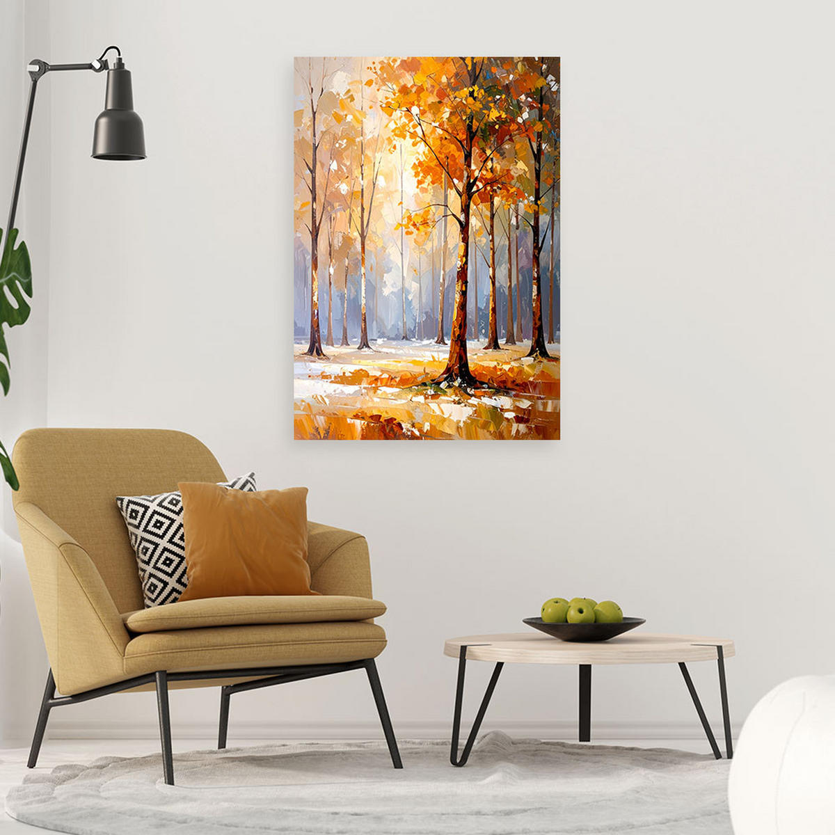 LEINWANDBILD Landschaften 30x45cm - Beige, Textil (30/45cm) - Feeby