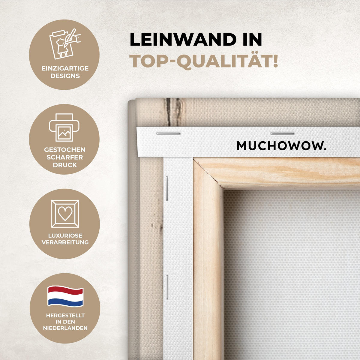 LEINWANDBILD Frau - Hut - Farbe 90x140 cm - Goldfarben, Textil (90/140cm) - MuchoWow