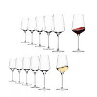 WEISSWEINKELCH Cocoon /Rotweinkelch 12 tlg. Set - Transparent, Glas (0.6L) - Stölzle