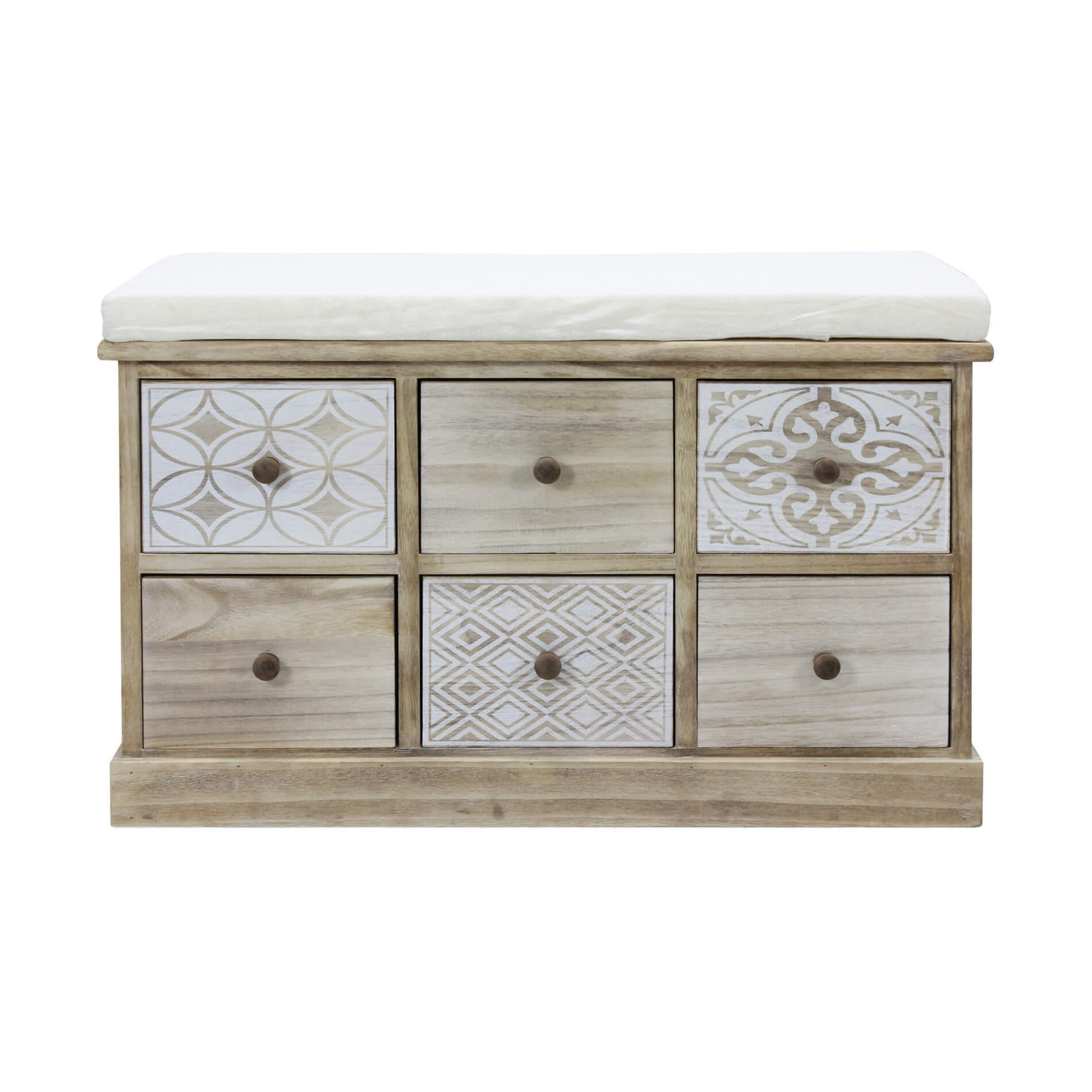 SITZKOMMODE Hellbraun 35/78/49 cm - Hellbraun, Holz (35/49/78cm) - Mobili Rebecca
