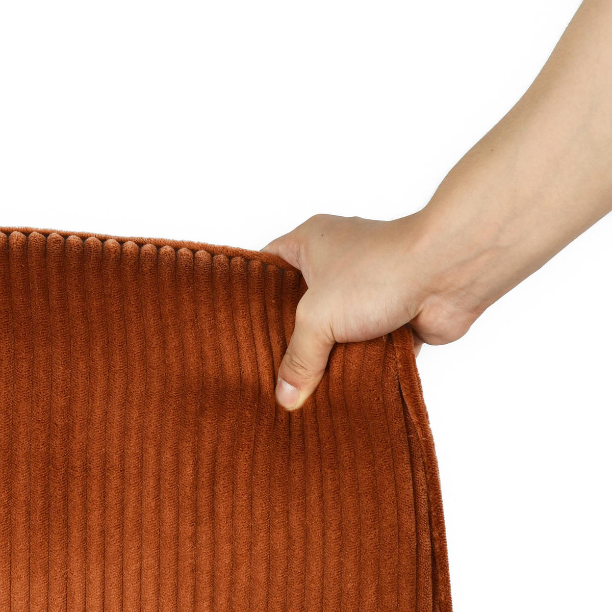 DREHSTUHL in Rot Cord - Rot, Metall (61.5/93/59.5cm) - Meubles Cosy