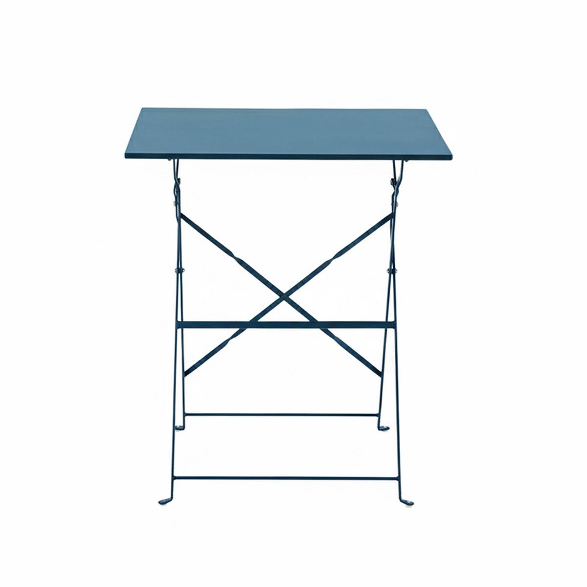 GARTENTISCH , klappbar, Pazifikblau - Blau, Metall (60/60/71cm) - Oviala