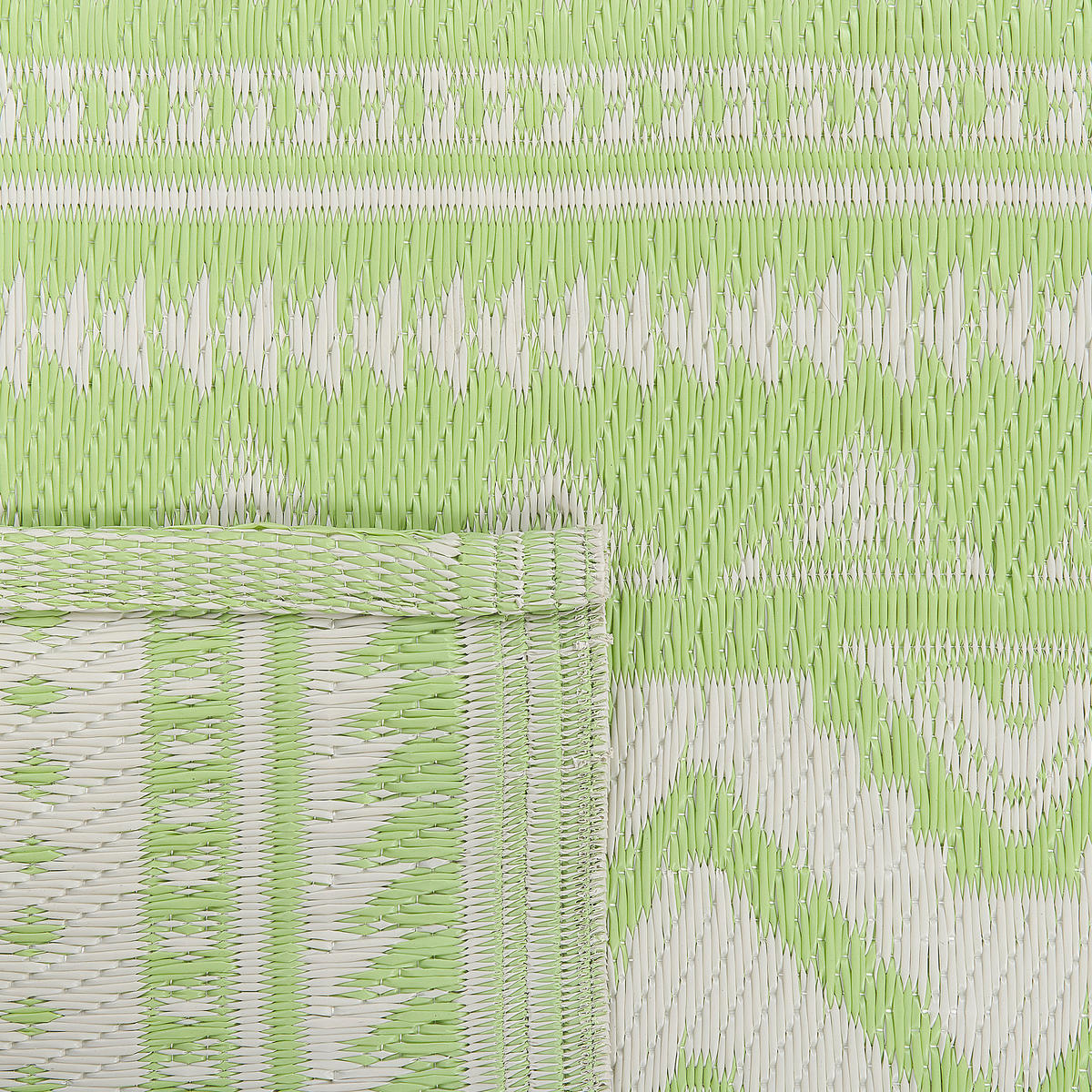 OUTDOOR-TEPPICH Nagpur 180/120 cm - Grün, Kunststoff (120/180cm) - Beliani