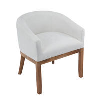 ARMLEHNSTUHL DE-36355 mit Leinenbezug Beige - Beige, Holz (63/71/58.5cm) - ComfortXL