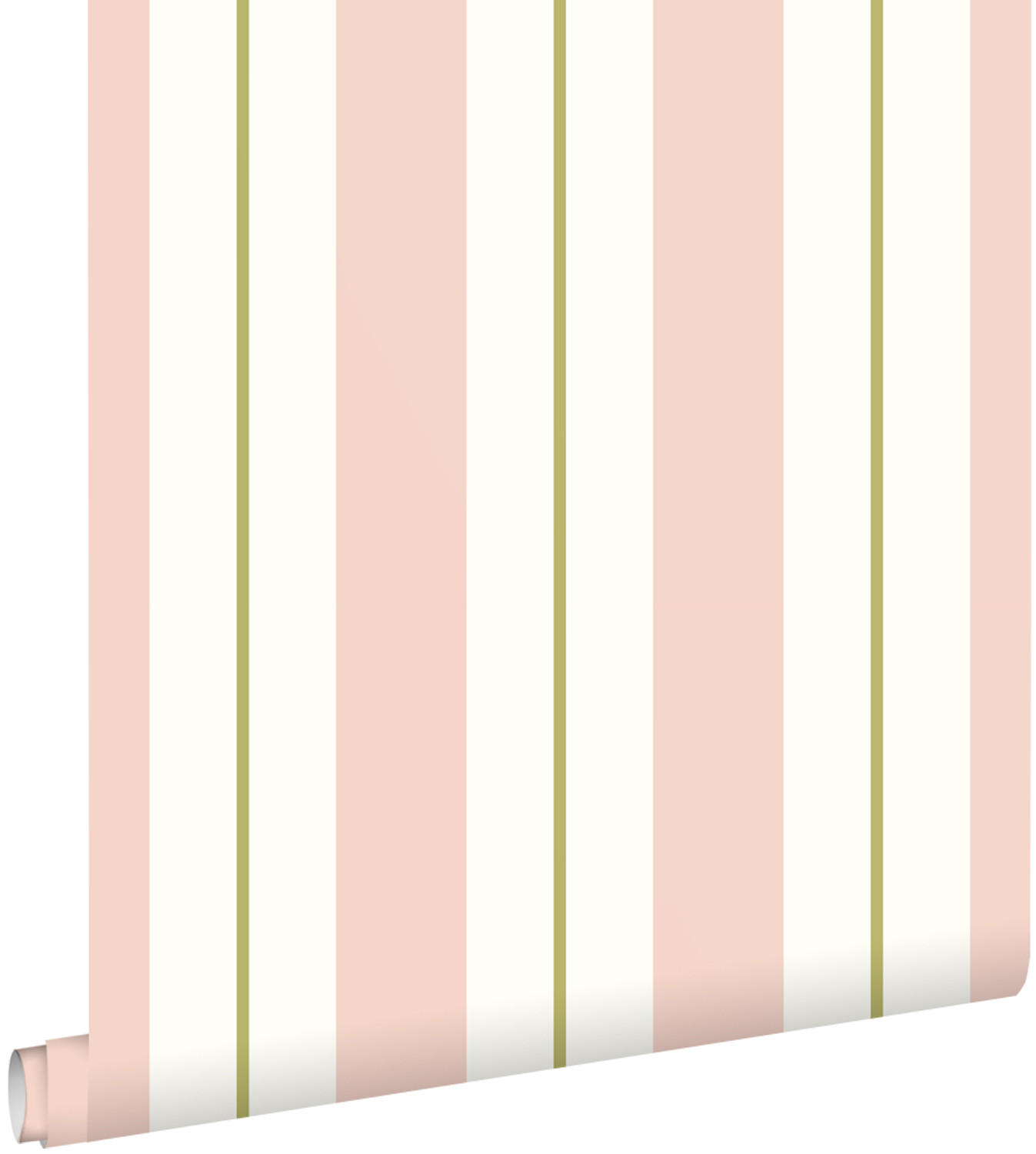 TAPETE Streifen 0.53 x 10.05 m - Pink, Papier (53/1000cm) - ESTAhome
