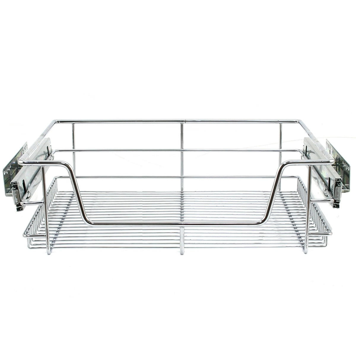 KÜCHENSCHUBLADE 5 x KuKoo Ausziehbare - Für 60cm breite Schränke - Alufarben, Metall (49.7/14/43cm) - Kukoo