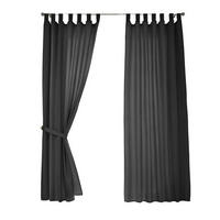 VORHANG 2ER SET POTSDAM HxB 245x140 cm Schwarz - Schwarz, Textil (140/245cm) - Gardinenbox