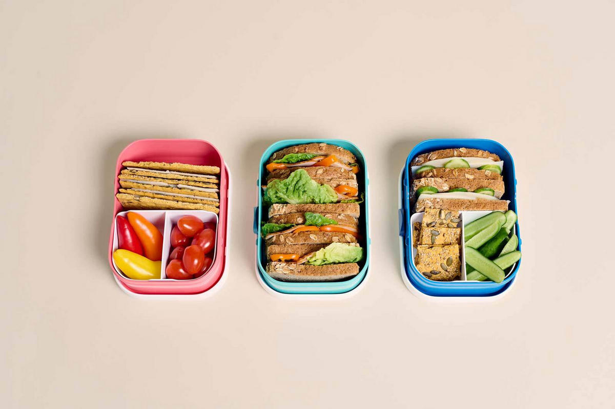 LUNCHSET Campus Leopard 3er Set - Türkis/Rosa, Kunststoff (1/1/1cm) - Mepal