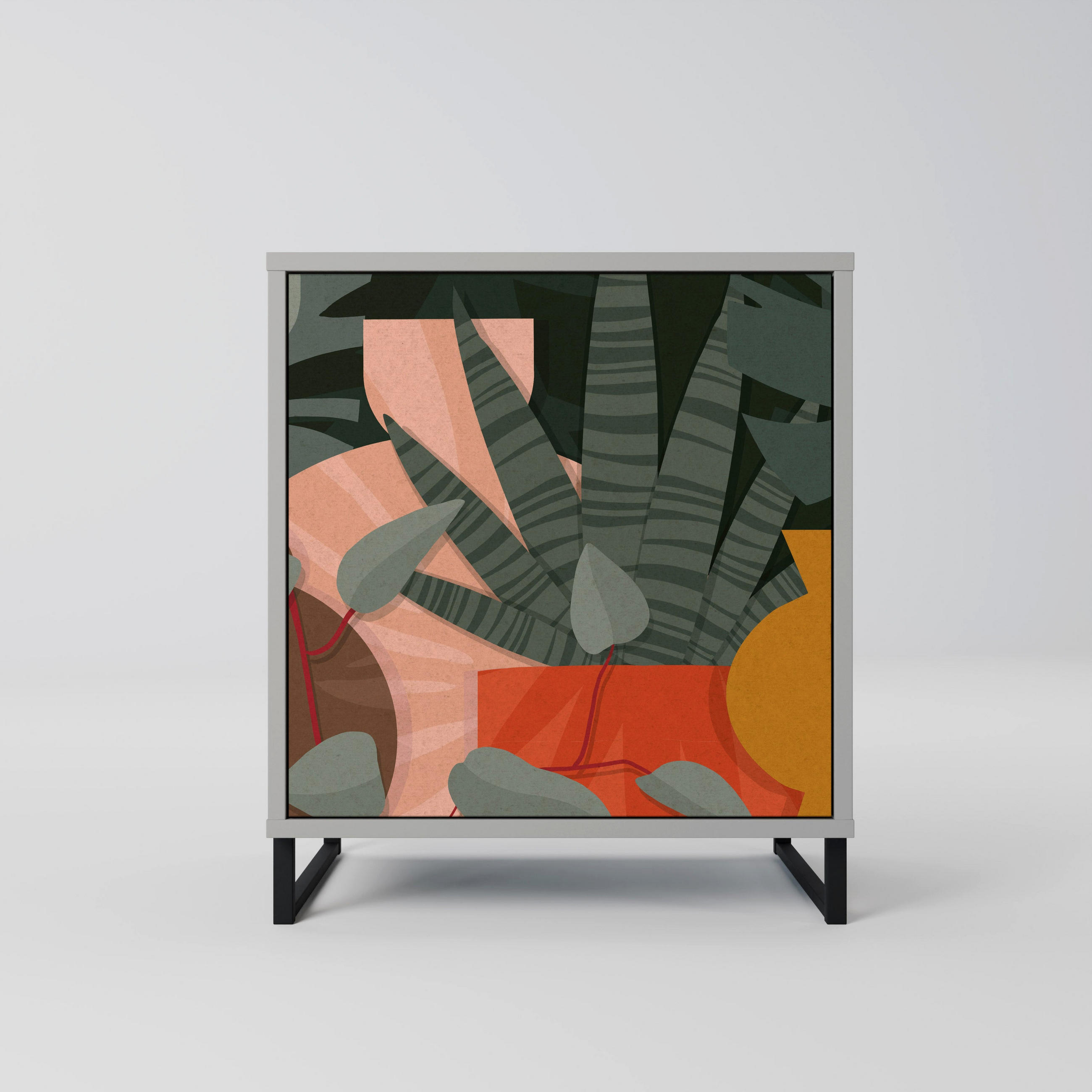 SpaceRebels Sideboard Grau 57.5x67.5x42 cm