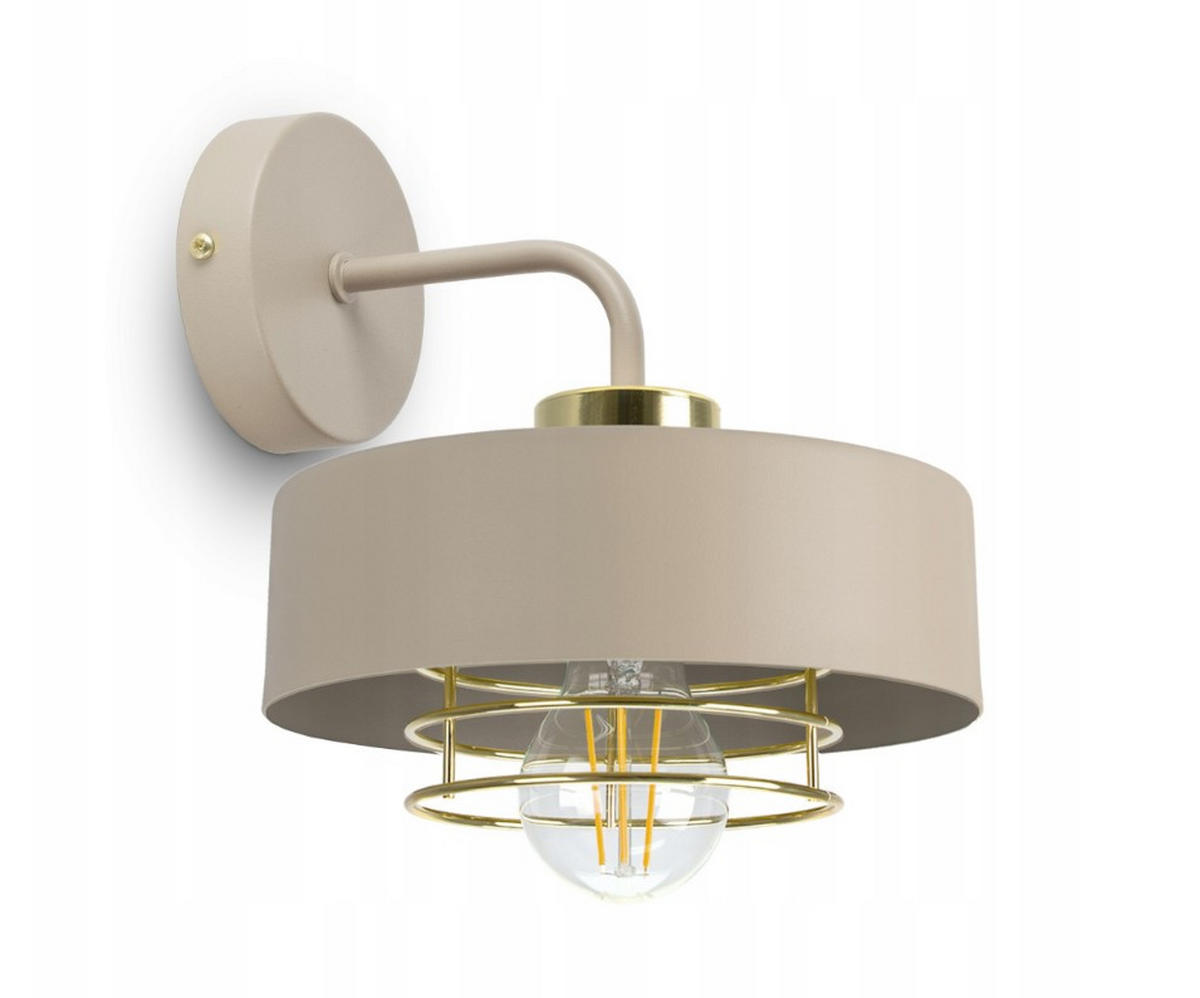 WANDLEUCHTE ECRU - Beige, Metall (22/23/20cm) - kiki design