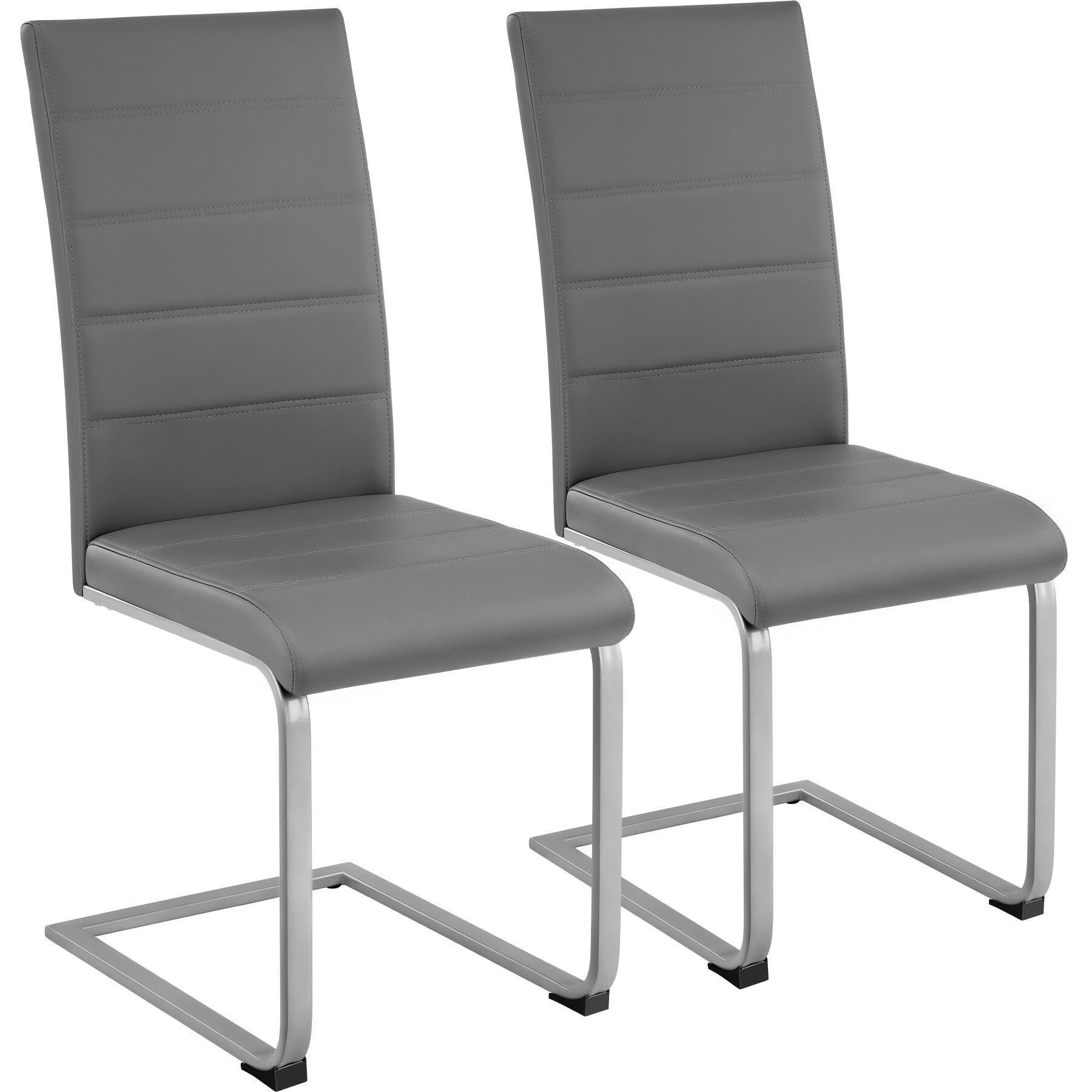 SCHWINGSTUHL 2er Set Bettina 41 x 52 x 99 cm grau - Grau, Textil (52/99/41cm) - tectake