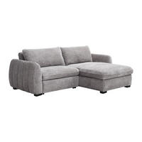 ECKSOFA zum Ausklappen und wendbar aus grauem meliertem Stoff - MONAVI - Grau, Textil (236/167cm) - Vente-Unique