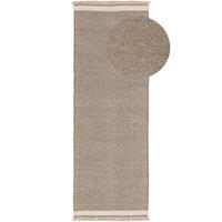WOLLTEPPICH-LÄUFER Karla Grau 70x200 cm - Grau, Textil (70/1cm) - KUNSTLOFT