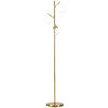 STEHLEUCHTE, Stehlampe, 40 W Standlampe mit E27 Fassung, Metall, ohne Glühbirne - Goldfarben, Metall (27/27/169cm) - HOMCOM