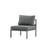 LOUNGSESSEL COPACABANA Schwarz 70x74x65 cm - Schwarz, Metall (70/65/74cm) - FURNLUX