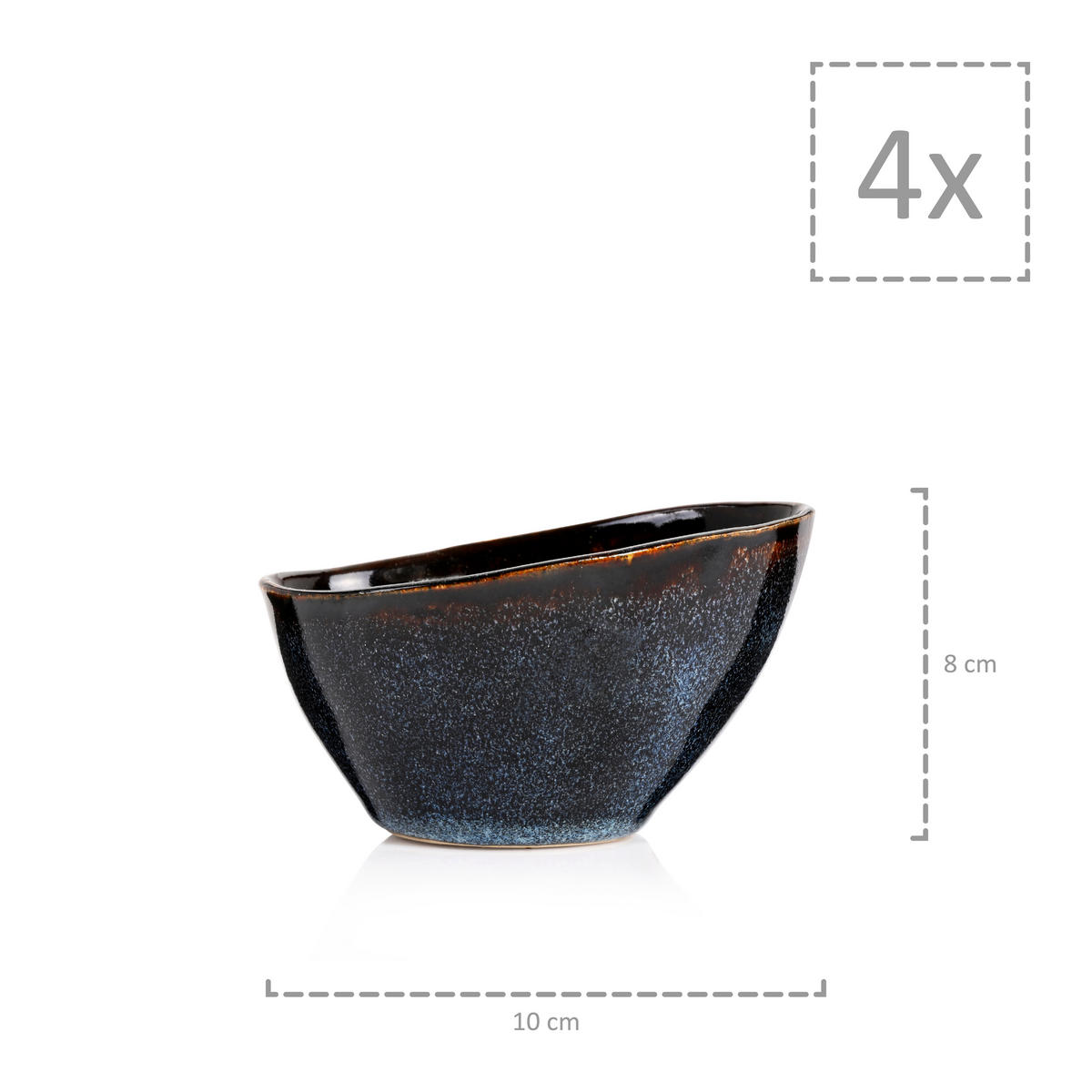 KOMBISERVICE TOKIO - 23 teilig aus Steingut - Dunkelblau, Keramik (37.5/33.5/40cm) - Sänger