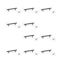 MÖBELGRIFFE Miami, L272mm, 192mm Achsenabstand, Edelstahl, Schwarz lackiert 10er-set - Schwarz, Metall (12/6/30cm) - EMUCA