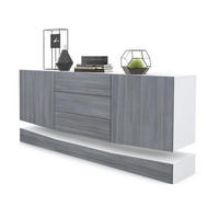 SIDEBOARD City Fronten in Avola-Anthrazit - Anthrazit, Holzwerkstoff (178/82/39cm) - Vladon