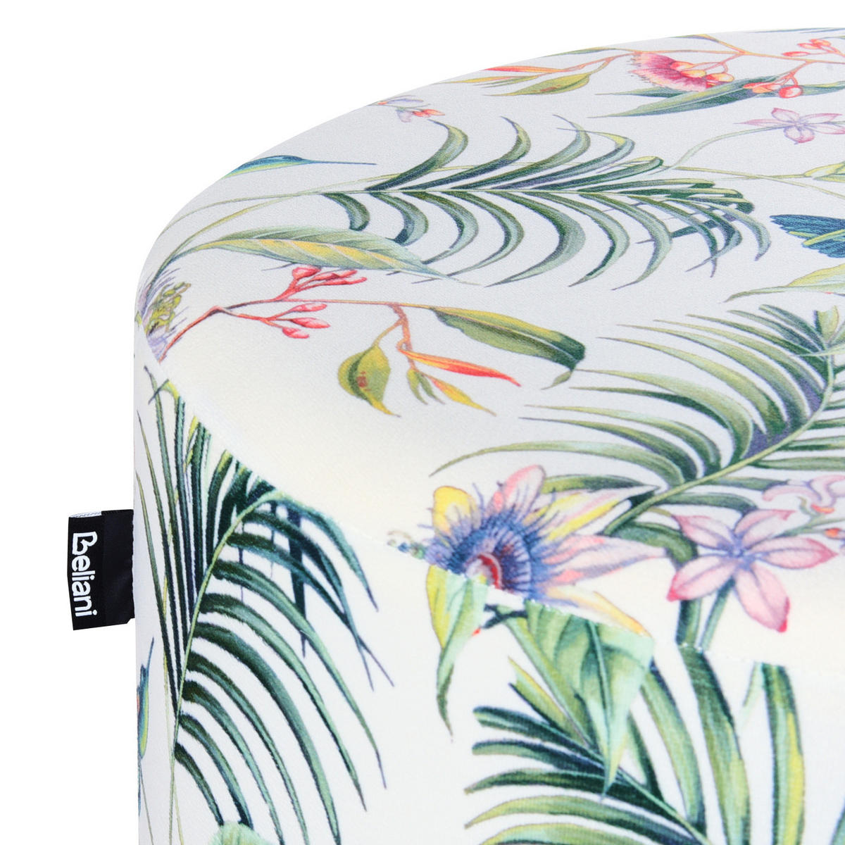 PUF Sametová látka Barevný Lovett - různobarevná, textil (47/48/47cm) - Beliani