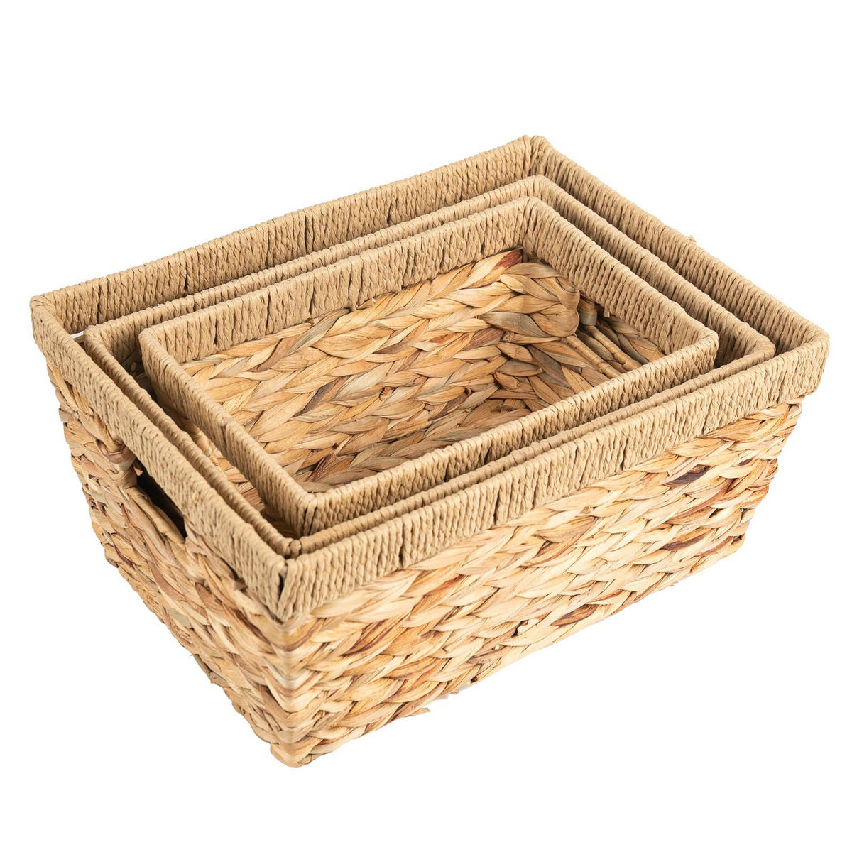 AUFBEWAHRUNGSKÖRBE SINTRA - Naturfarben, Naturmaterialen (40/19/30cm) - IDIMEX