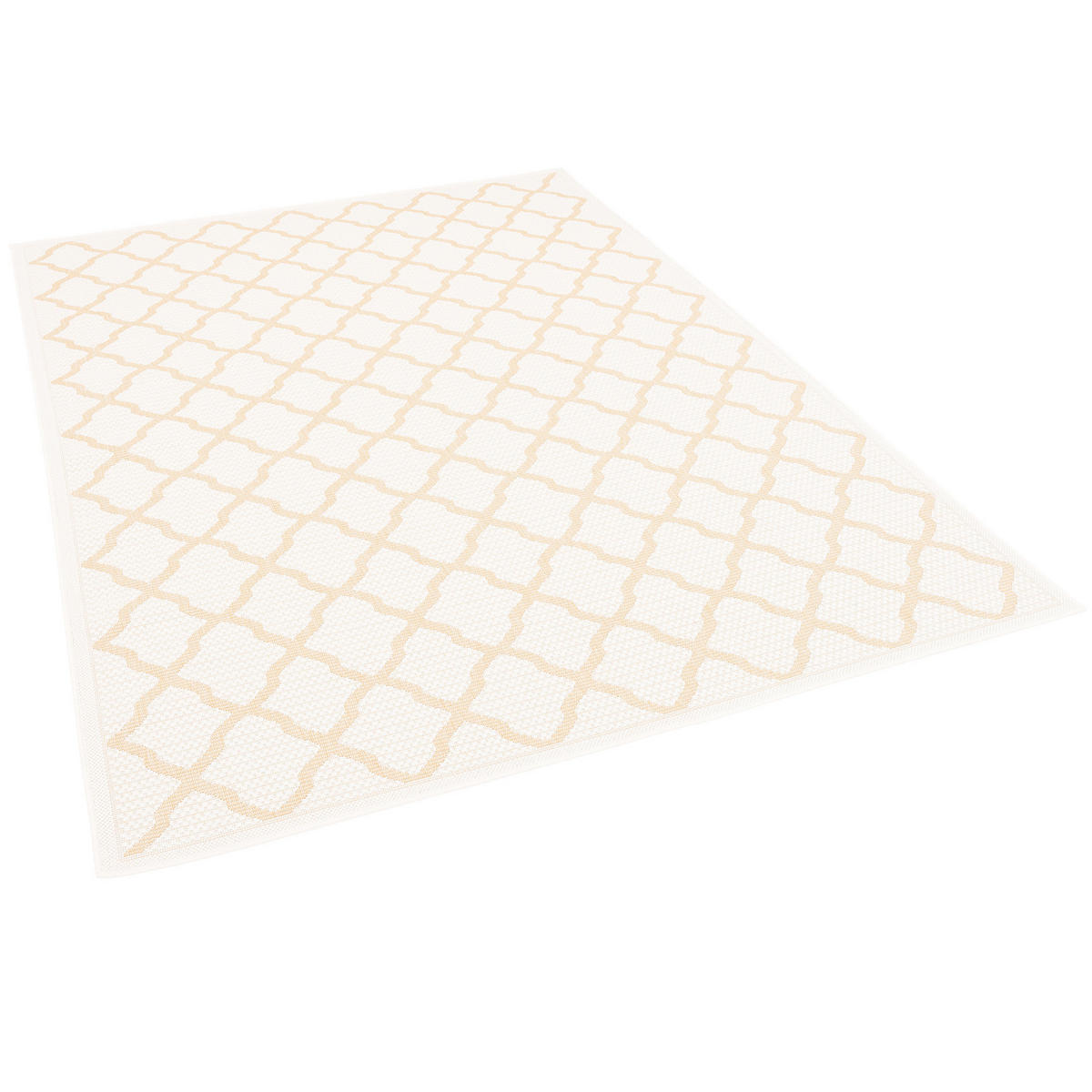 IN & OUTDOOR TEPPICH FLACHGEWEBE VALENCIA MODERN - Creme, Textil (80/150cm) - Pergamon