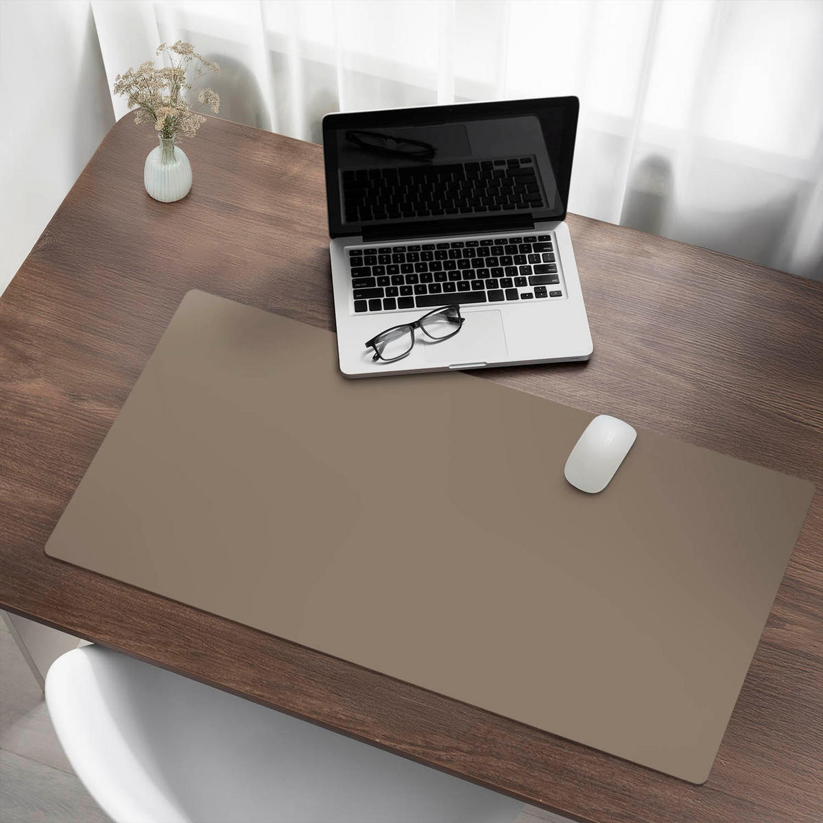 SCHREIBTISCHUNTERLAGE 100x50 cm Braun - Walnussfarben, Kunststoff (100/50/1.6cm) - Wallfluent