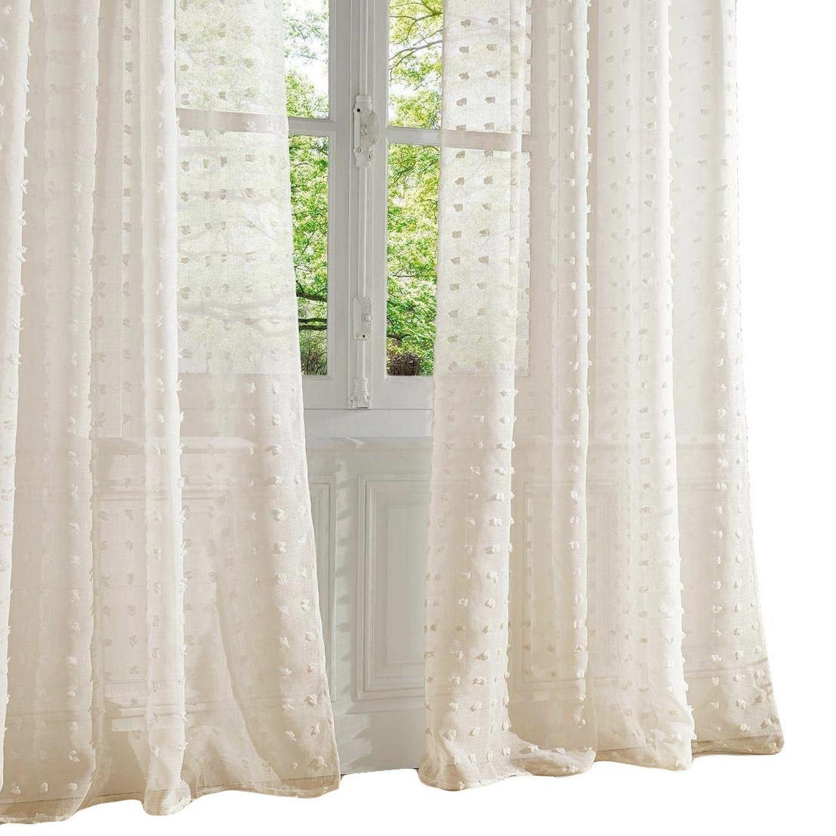 VORHANG auf Rädern mit Ornamenten 240/140/240 cm - Beige, Textil (140/240/240cm) - Atmosphera Createur d´interieur