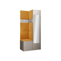 GARDEROBEN-SET Orion XXV - Kaschmir/Orange, Holzwerkstoff/Kunststoff (82/186/46cm) - MIRJAN24