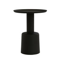 BEISTELLTISCH Milaki Schwarz Ø39/52 cm - Schwarz, Metall (39/39/52cm) - Light & Living