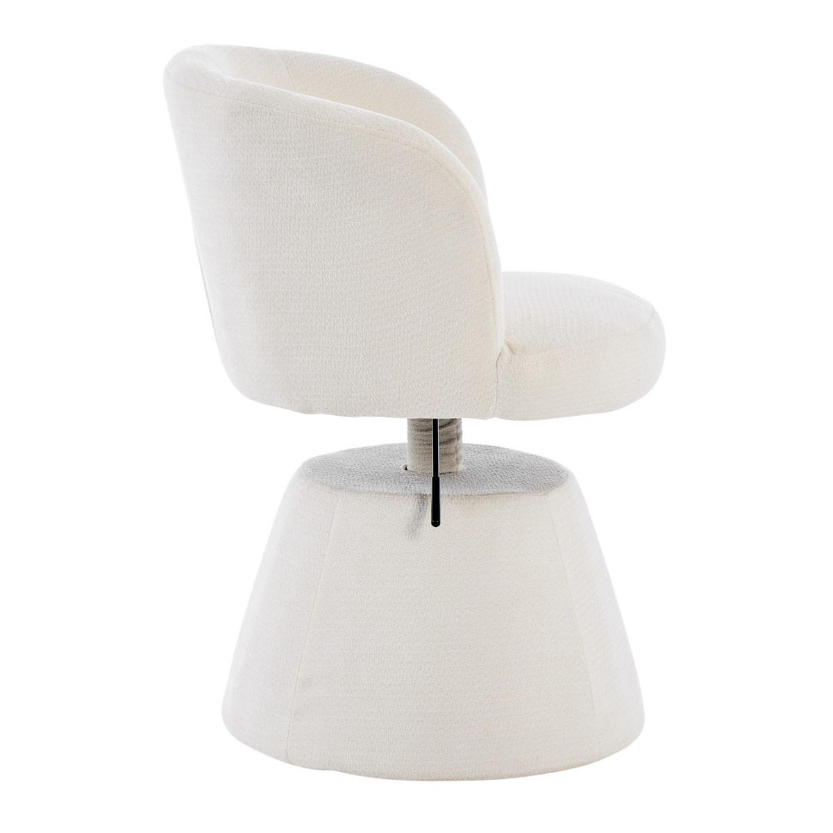 DREHSTUHL Höhenverstellbar 360° Barhocker Chenille - Beige, Textil (57.5/92.5/60cm) - Urban Meuble