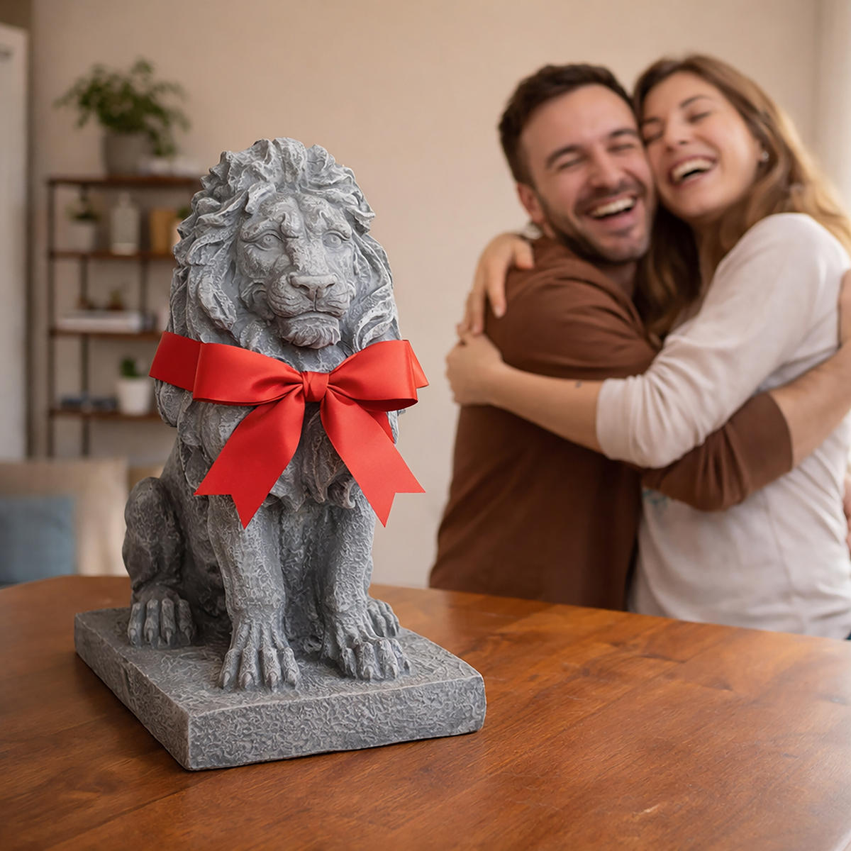 SOCHA leva - sivá, plast (17/38/27cm) - Relaxdays